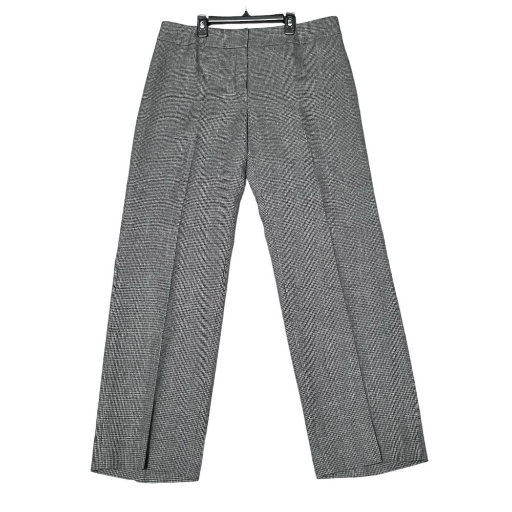Kasper Gray Houndstooth Tailored Trousers